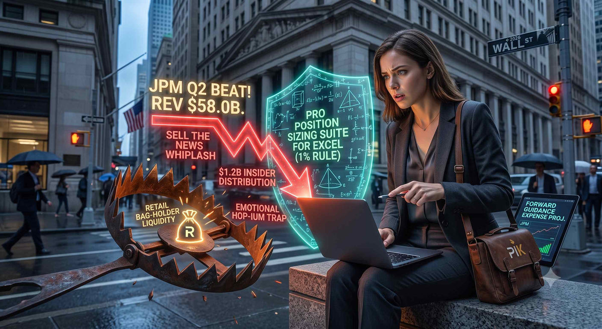 The JPM Earnings Trap: Surviving the Financial Sector Whiplash