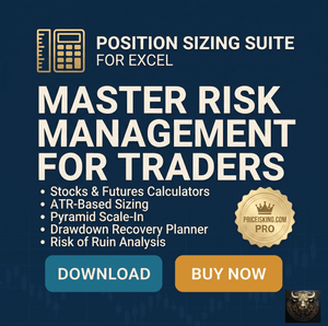 PRO Position Sizing Suite for Excel